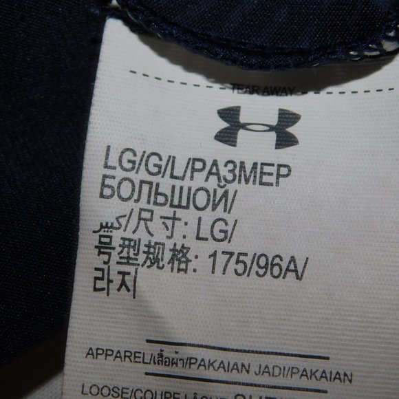 Under Armour Mens L Blue Striped Loose Heatgear Coolswitch Golf polo Shirt - Picture 5 of 11